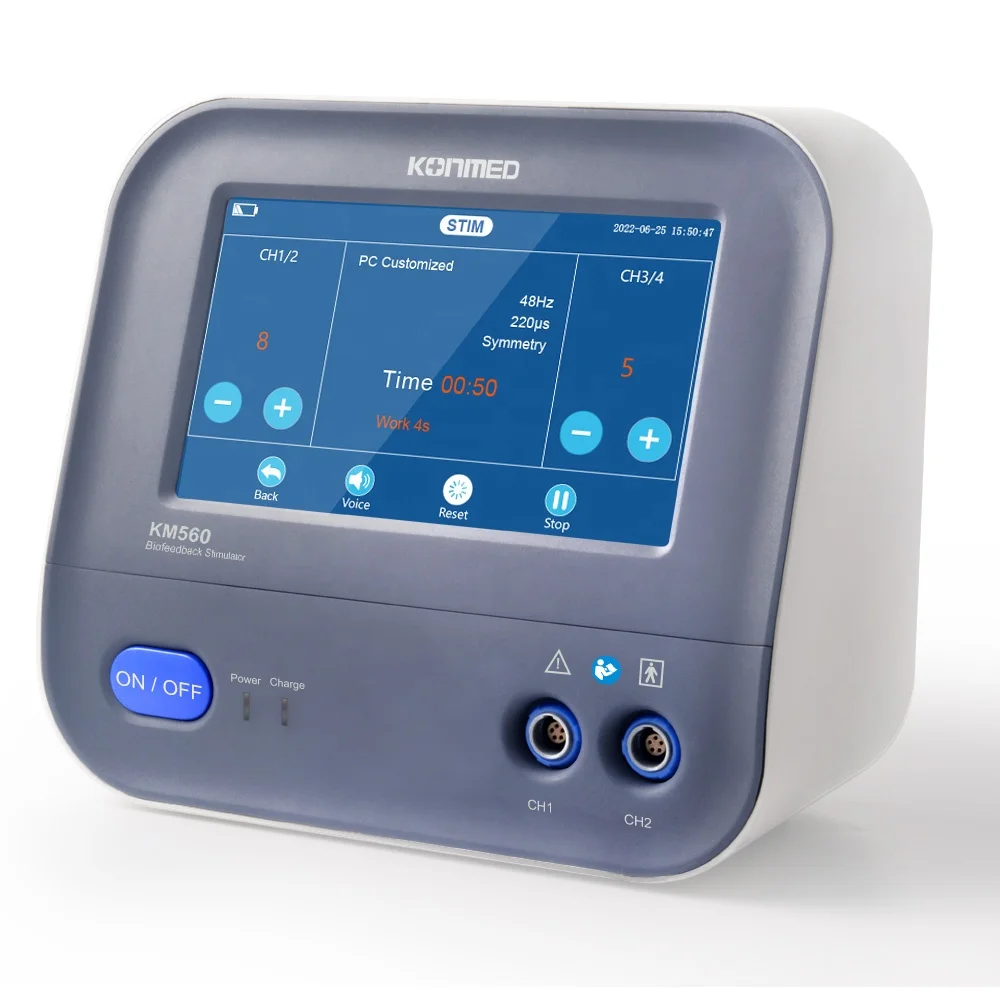 Biofeedback Nerve and Muscle Stimulator with 2 Channels LCD Touch Screen Pelvic Floor Kegel Toner Medical Physiotherapy machine