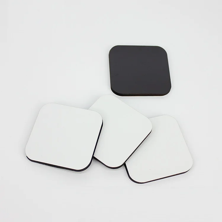 Square DIY blank sublimation mdf fridge magnets