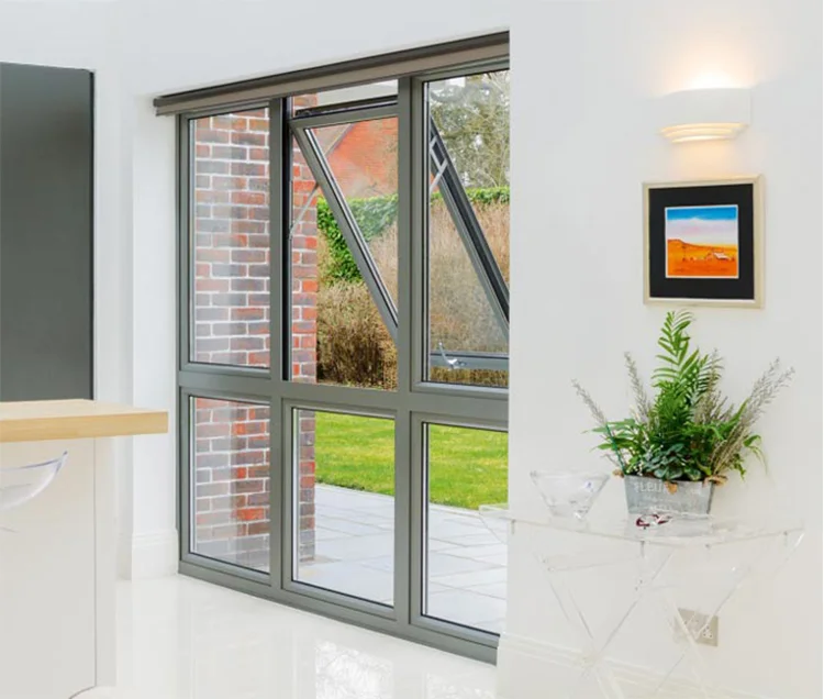 Australian AS2047 Aluminum Chain Winder Awning Window Double Glazed Glass Aluminum Windows