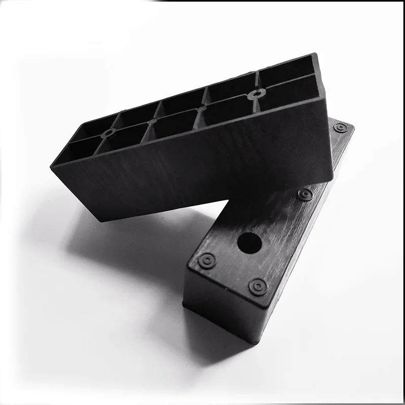 Manufacturer Black Sofa Couch Cabinet Bed Plastic Leg Cheap Rectangular Sofa Leg Furniture Sofa Plastic Legs For Sale