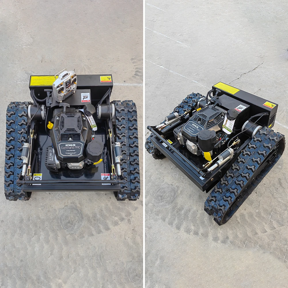 Cheapest 7.5HP Gasoline Robot Lawn Mower Grass Cutter Flail Mower Crawler Mowers Petrol Lawnmower