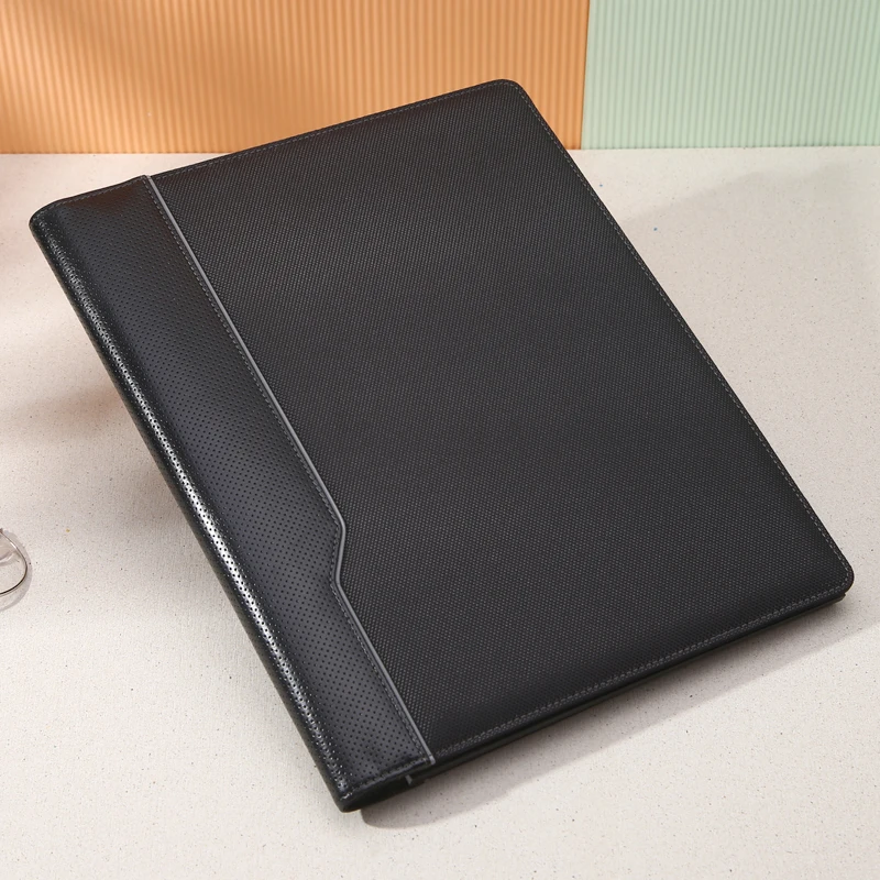 hot sale case legal size organizer pu custom business leather portfolio