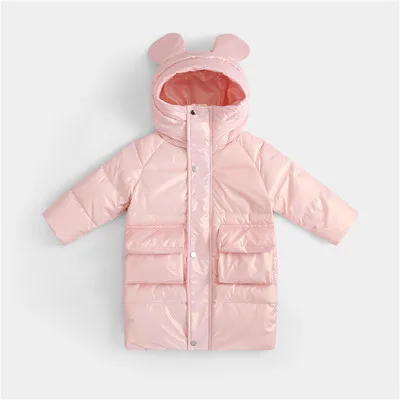 Winter Kids Coats Children Boys Jackets Fashion Thick Long Coats Girls Hooded Coat Snowsuit 3-10Y Teen Children Overcoat Parkas