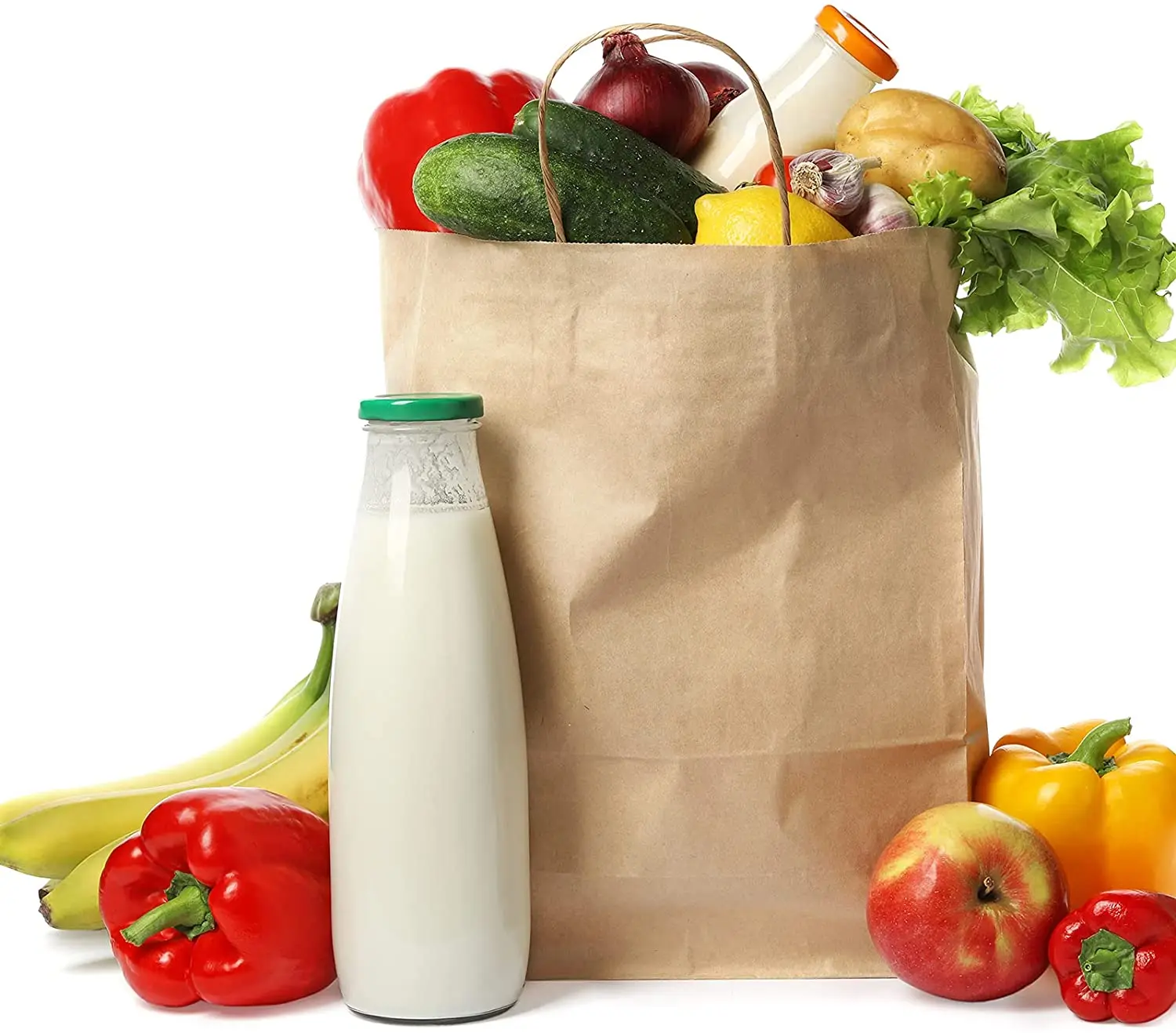 High Quality Sachet Packaging Square Big Paper Take Out Bags Shopping Custom Small Gift Sacks
