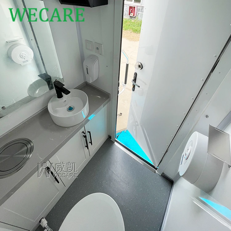 Wecare 350*210*210 см открытый роскошный мобильный туалет прицеп для туалета портативный