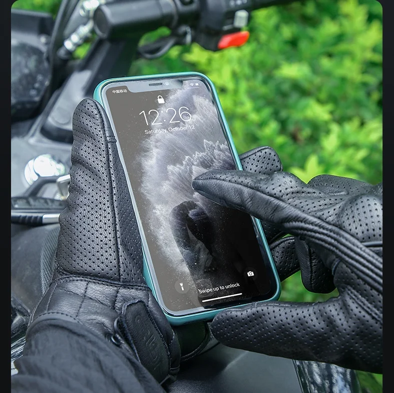 2022 Factory Full Finger Hand mittens for Bike Riding Motor Bike Racing mittens Motorcycle Leather mittens