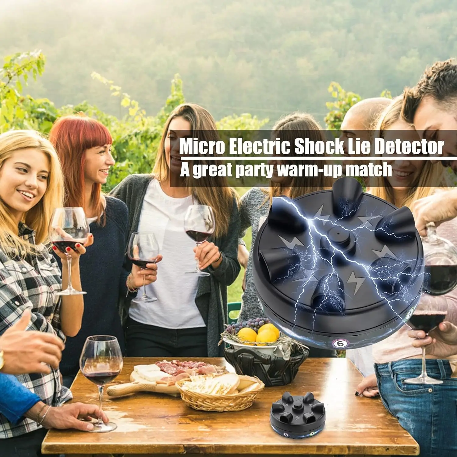 Funny Electric Shock Polygraph Tricky Lie Detector Test Lucky Shock Roulette 3 or 6 Fingers Novelty Party Game Toys