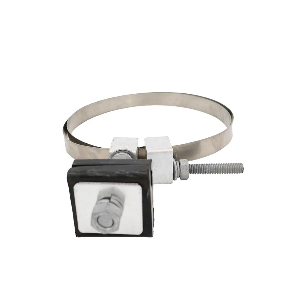 Best Quality wholesale TCI Hot Selling Adjustable Cable Pole Fitting Galvanized OPGW Down Leading Clamp for Pole