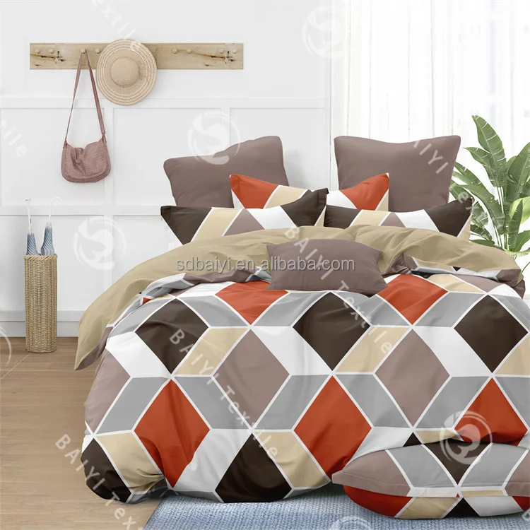 Design bedding set for double bed high quality bed linen OEM/ODM queen size bedsheet factory duvet cover whole sale drap de lit