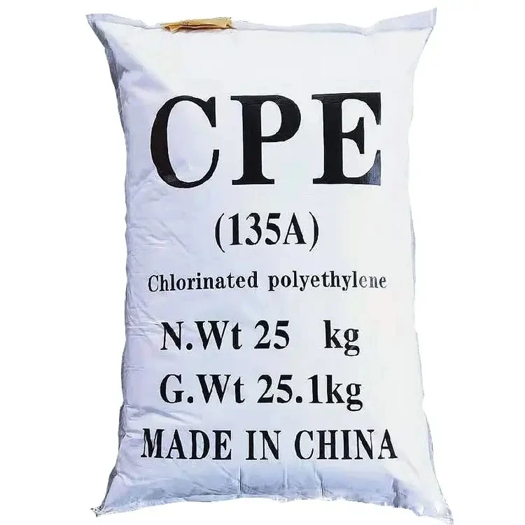 Factory Supply  PVC Impact Modifier CPE Chlorinated Polyethylene CPE 135A 135b for Pipes, Profiles, Wires& Cables