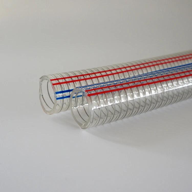 Best Food-grade Flexible Transparent Hydraulic Vacuum Duct Suction Water Pvc Steel Wire Spiral Reinforced Hose Pipe