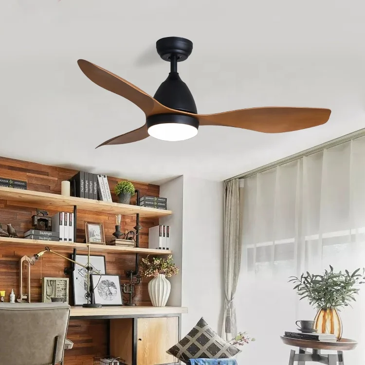 ESC LIGHTING chandelier fan ceiling fan light dc inverter 48 inch 5 speed ceiling fan for restaurant