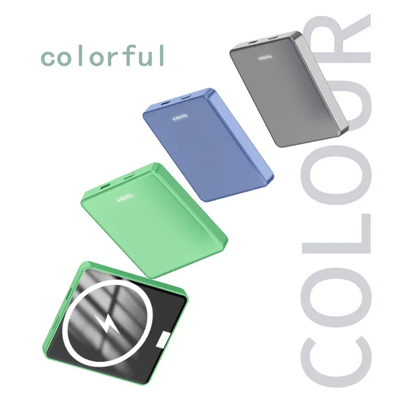 
2021 Trending Ultra-slim Powerbank Magnetic Small 4200mah Wireless Charger Power Bank 