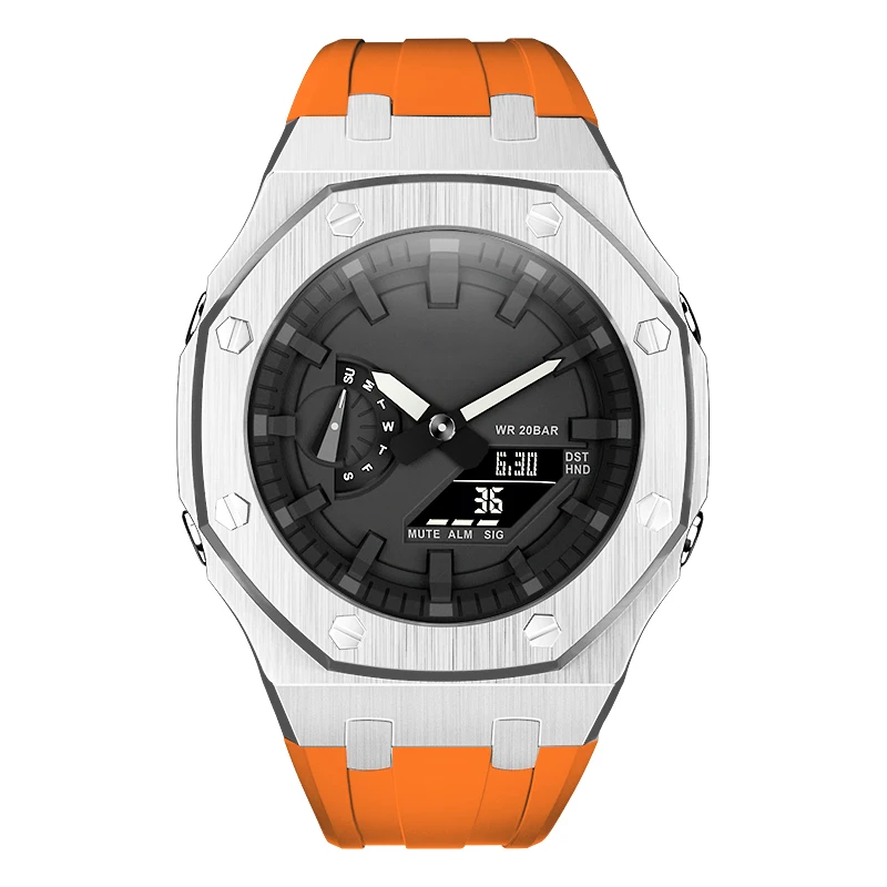 Gien Creatives KEWAI Gshock GA2100 Watches Men Wrist Watch Case Strap Set 4th Replacement Modified Parts