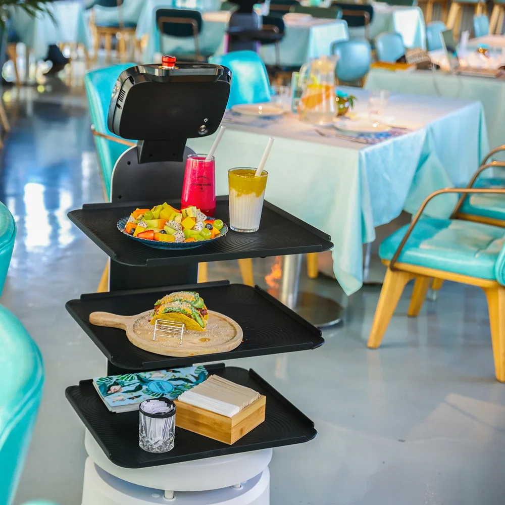 Original Design Segway ServeBot S1 Humanoid Intelligent Robots Restaurant Waitress Food delivery Robot