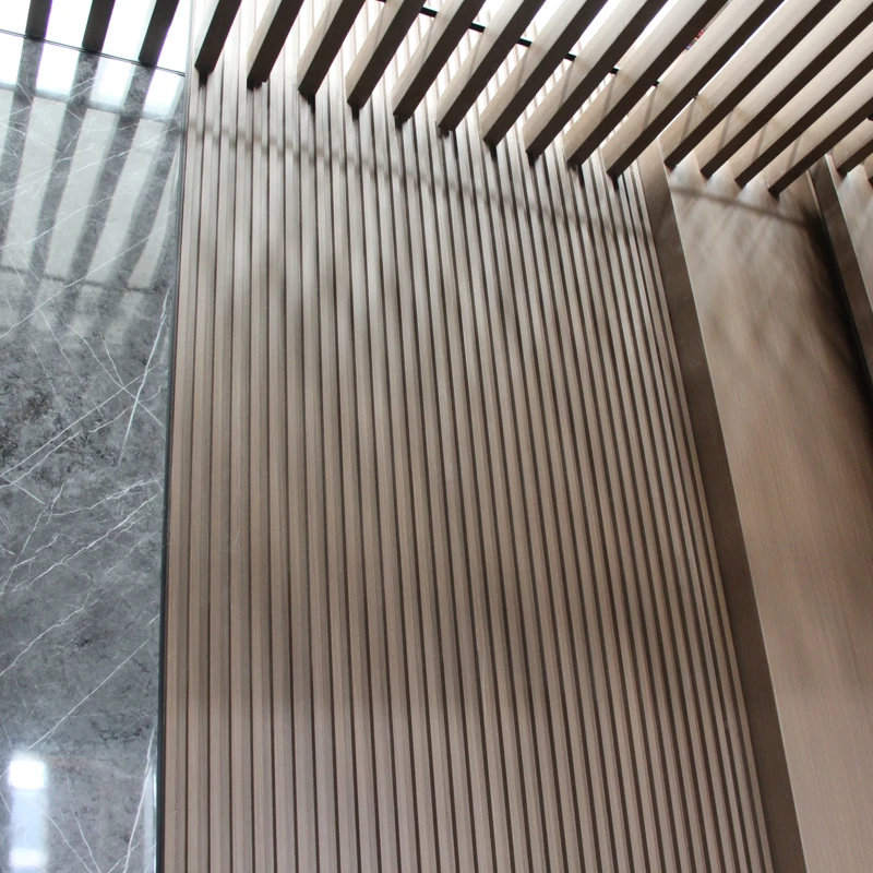 colorful wpc wall panel wall decorations interior  easy installation anti-scratch wpc wall cladding