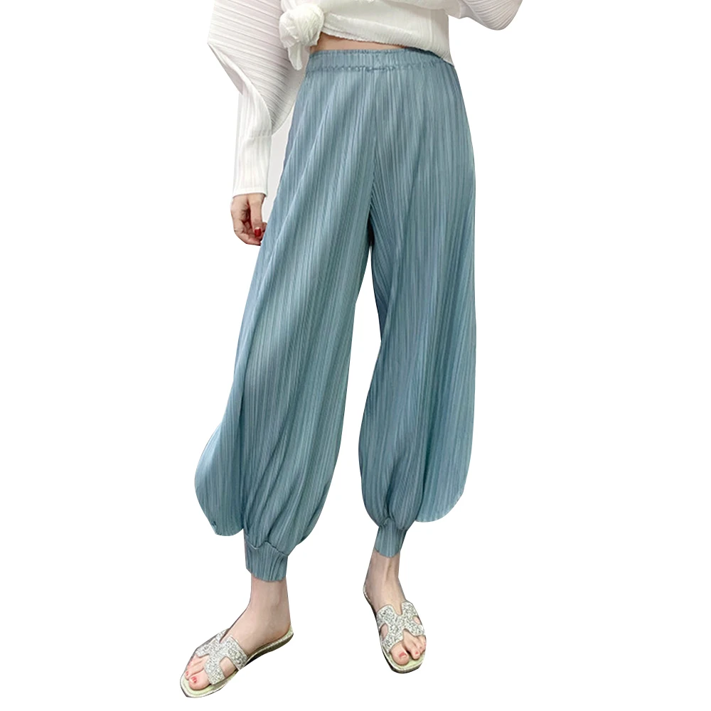 FXZ Women Yoga Pants Ladies Harem Sport Pant Trousers Belly Dance Elastic Waist Wide Leg Pants