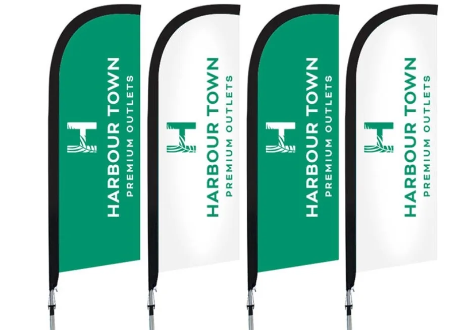 AI-MICH Beach Feather Flag Banner With Flagpole And Base for Sports Festival Advertising Promotional