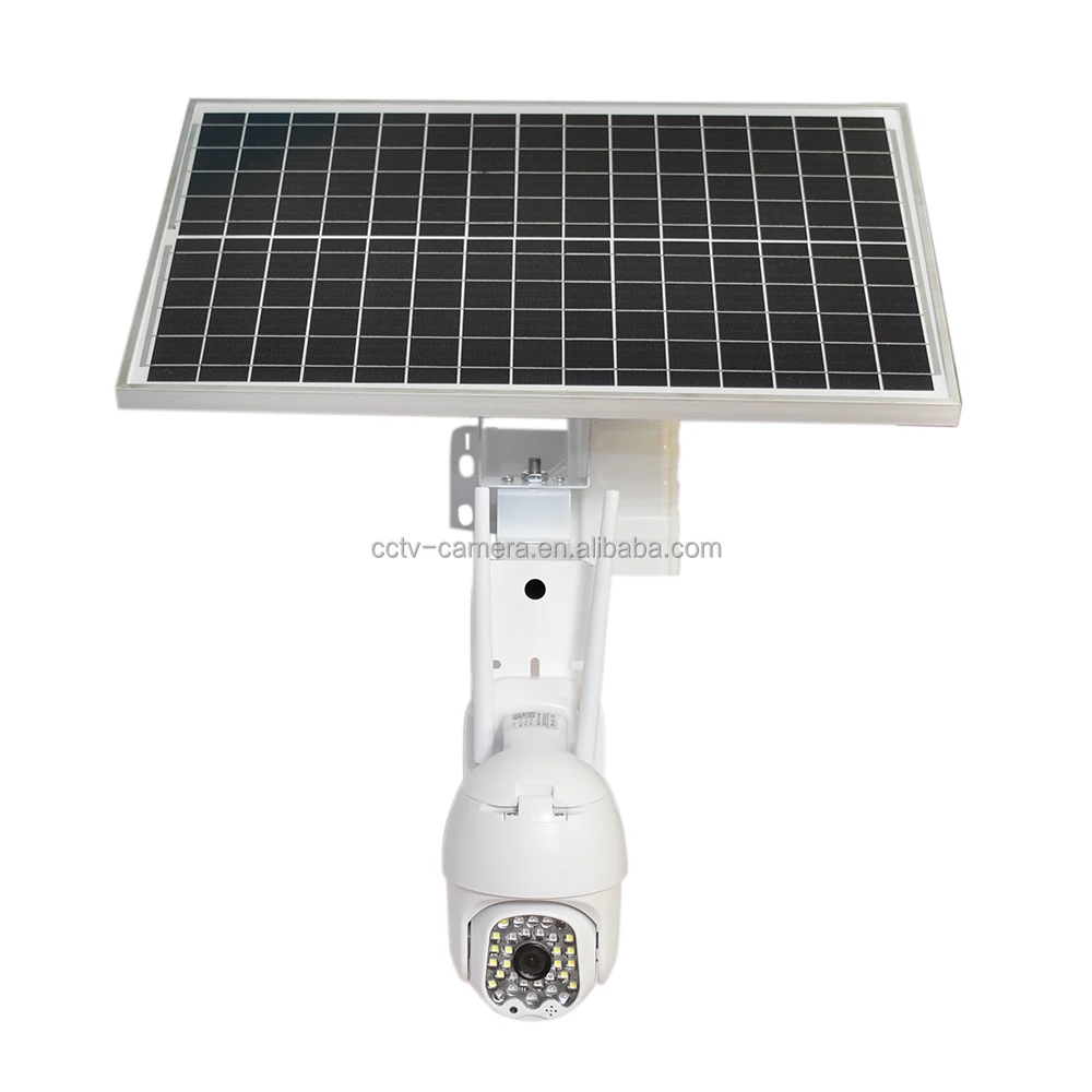 2.0MP 1080P FULL HD Solar Panel Battery Powered Bracket All Included Factory Direct Supply CCTV IP Solar 4G PTZ Camera