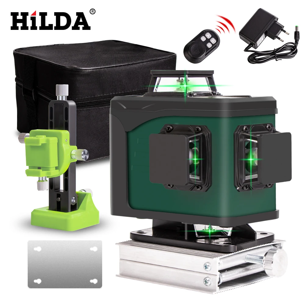  Laser Level 16 lines green line 4D Self-Leveling 360 Horizontal And Vertical Super Powerful Beam laser
