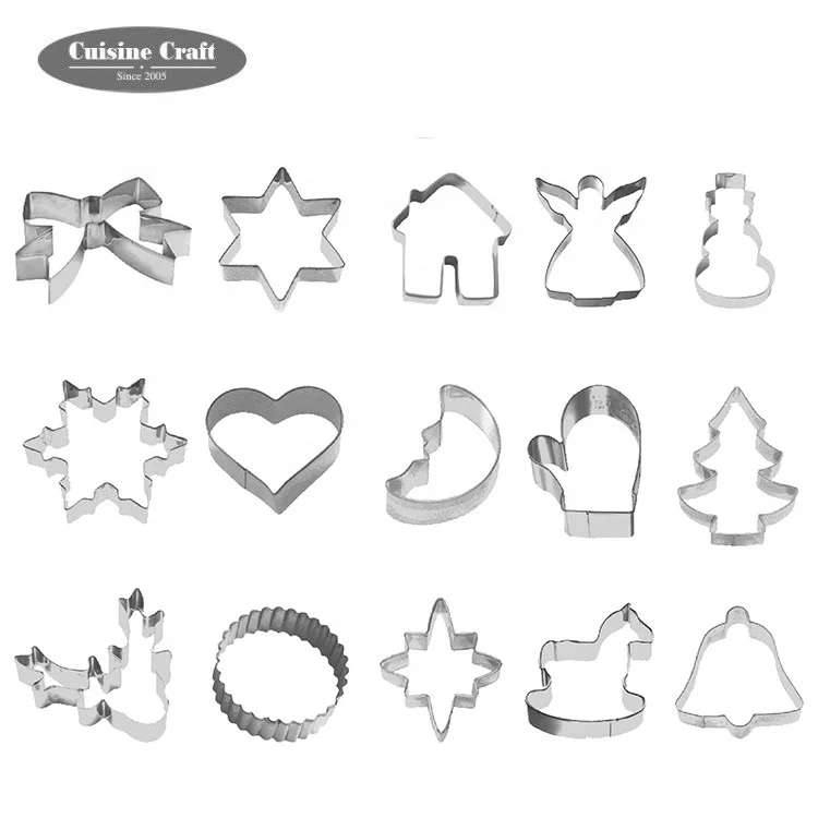 Лидер продаж Рождественский набор для печенья из нержавеющей стали различной формы