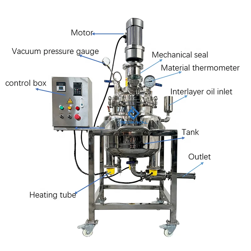 Best Stainless Steel Chemical Reactor Mixing Vessel Tank Chemical Mixing Reactors