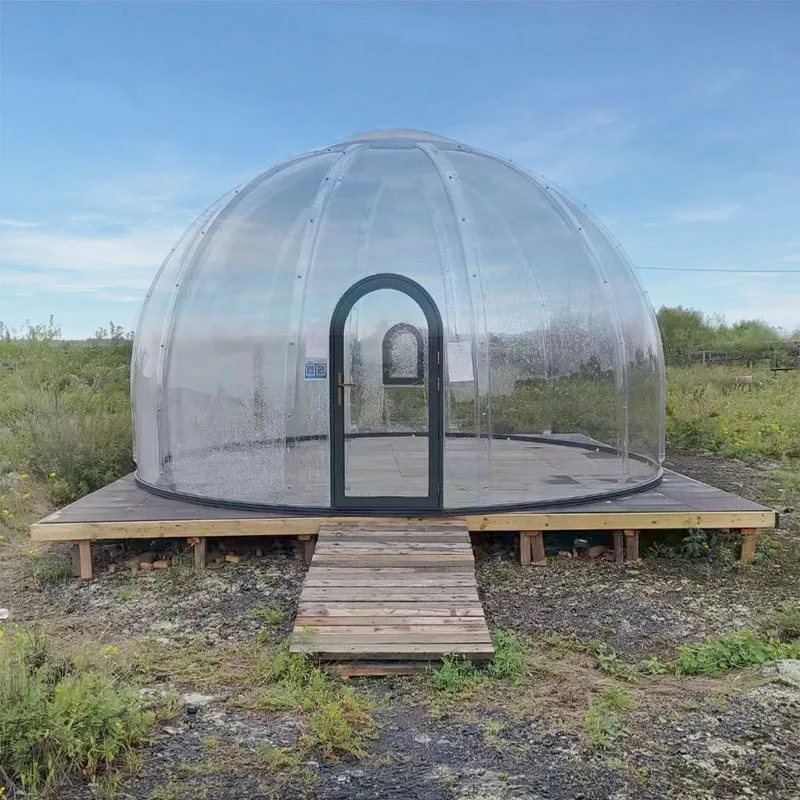 Rain and impact resistant outdoor Transparent Garden Dome Luxury Dome Bubble House