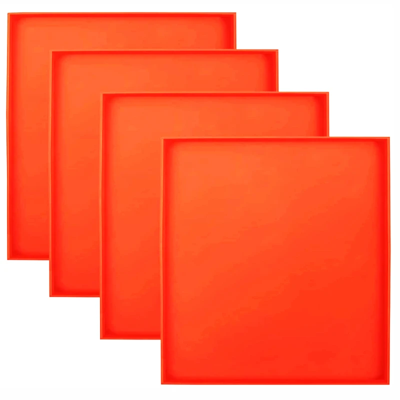 Non Stick Silicone Dehydrator Mats with Edge Square Dehydrator Trays for Fruit dryer mesh