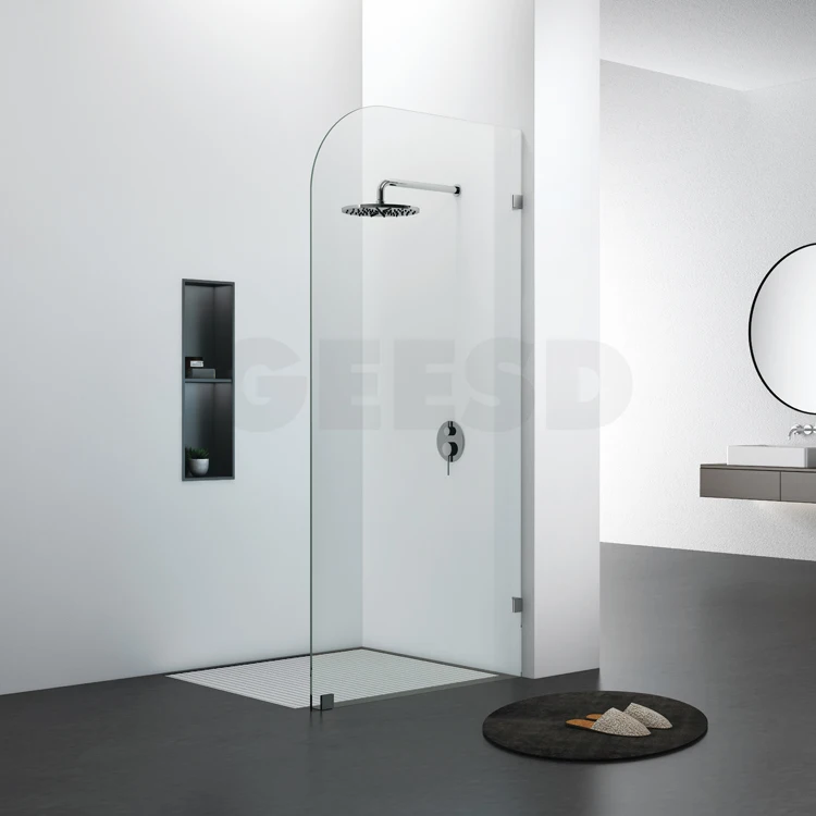 Walk in Shower Enclosure 8mm  Easy Clean Safety  Wet Room Shower Screen Bath Screen 1000mm