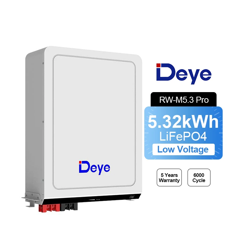Deye RW-M5.3 Pro 51.2V 104Ah 5.32kWh Energy Storage Battery