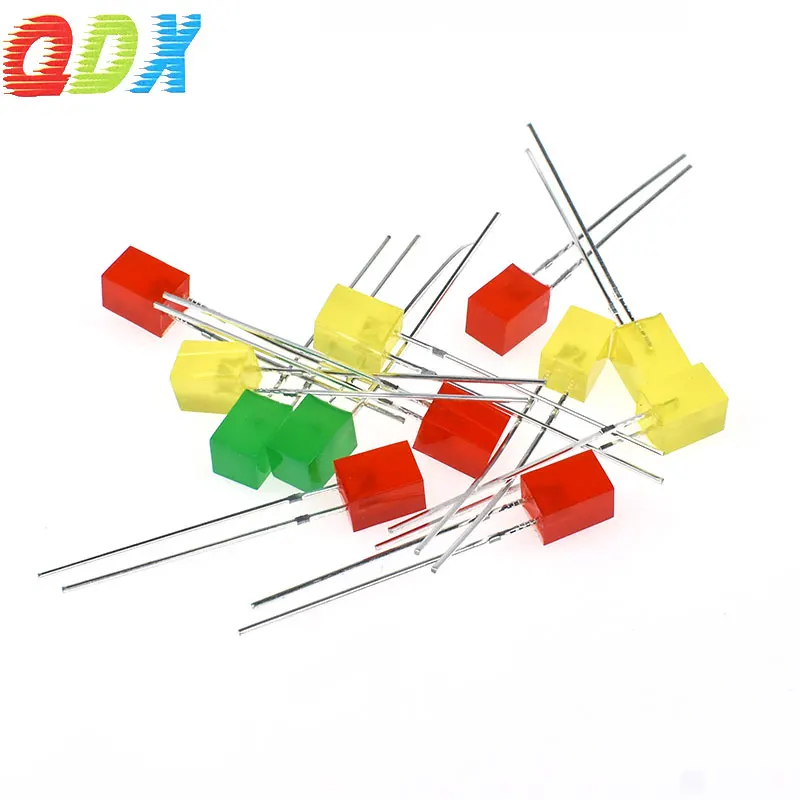 5*5*7mm  Square slice  Red Yellow Green Blue White 5*5*7mm Led Dip In Diode1000pcs/bag