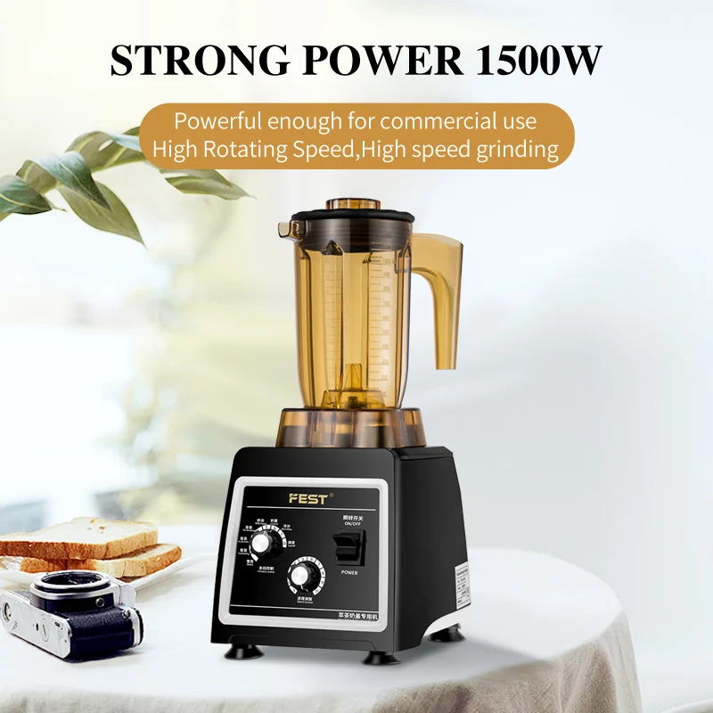 FEST High Speed Ten Speed Blender Mixer Juicer Processor Industrial Smoothies Maker Blender Commercial Foods Mixer Blender