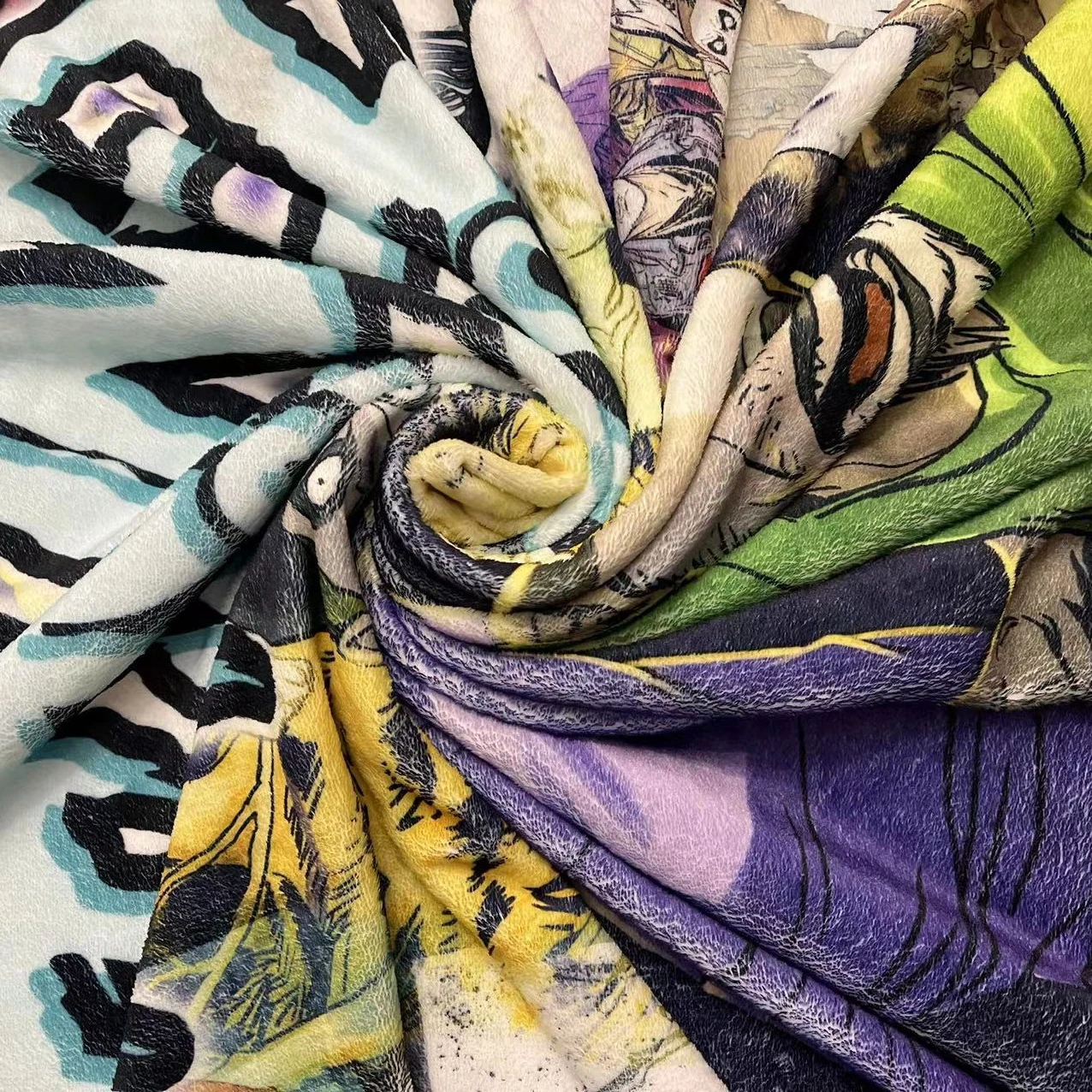 Custom Sherpa Throw Fleece Blanket quilt Flannel Woven Blanket TV Blanket Wholesale Drop Ship