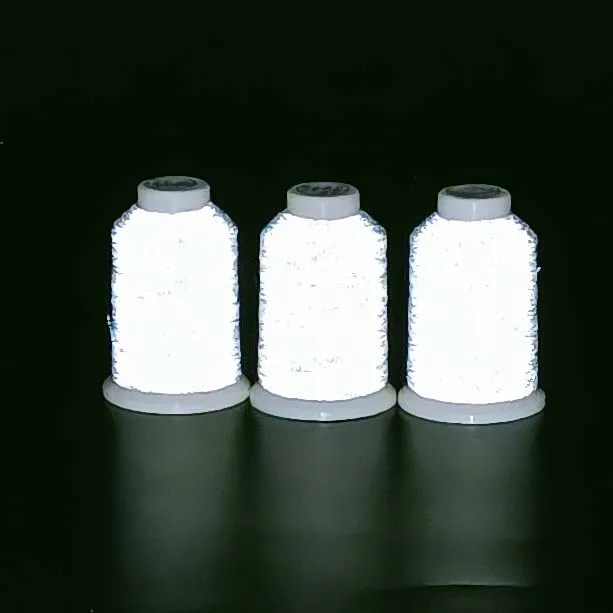 Manufacturer supply wholesale white reflective sewing thread reflective thread