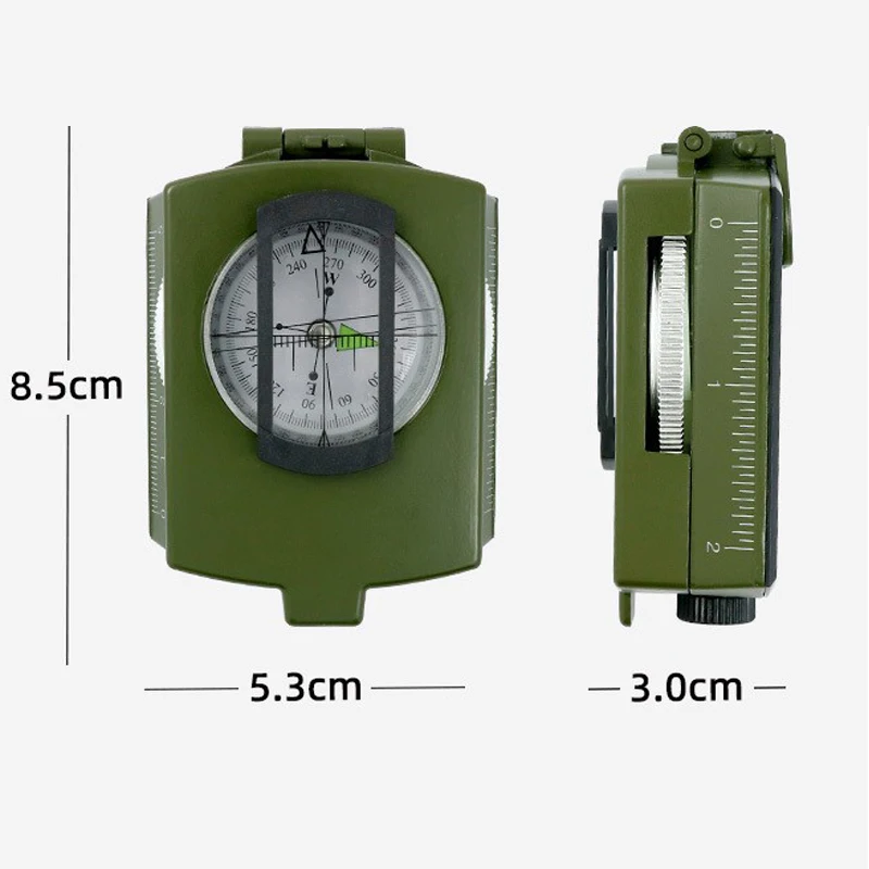 Outdoor Survival Compass Multi-functional Metal Zinc Pocket Vehicle Climbing Camping Travel Compass