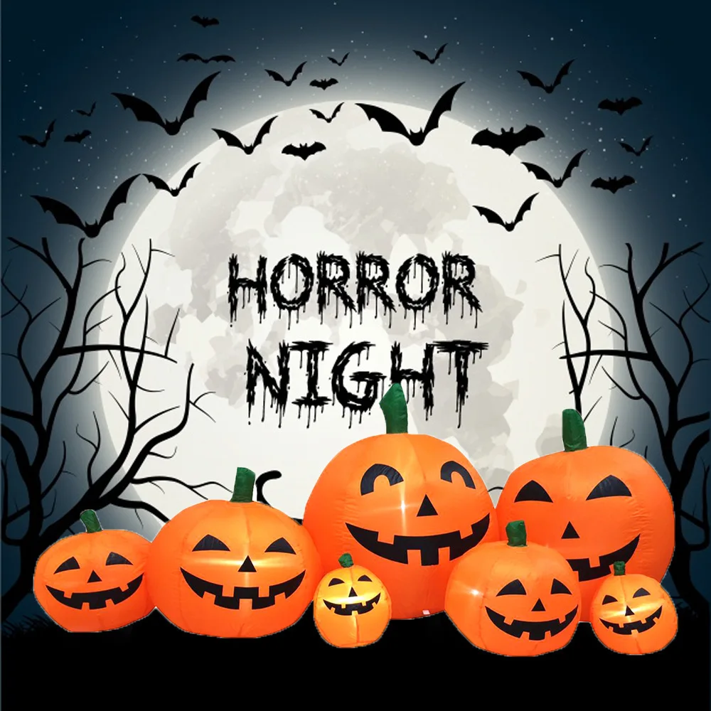 Good Quality 5 Ft Halloween Inflatable Outdoor Cute Ghost Textured Glass Pumpkin Tea Light Holders