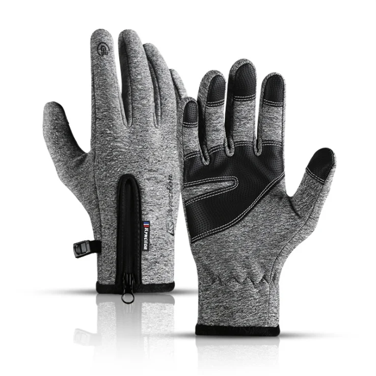 Outdoor men and women sport running gloves polar fleece sports touch screen warm winter gloves