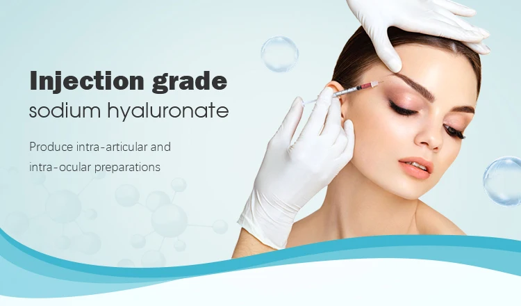 Pure sterile injection hyaluronic acid powder cosmetic material