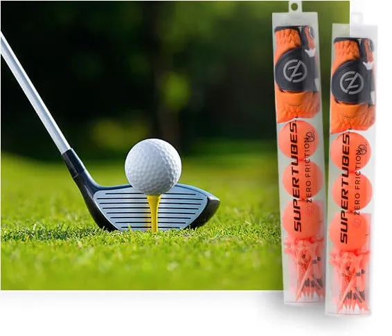 Customizable Size PVC Portable Clear Container Package Plastic Tube for Golf Ball Storage