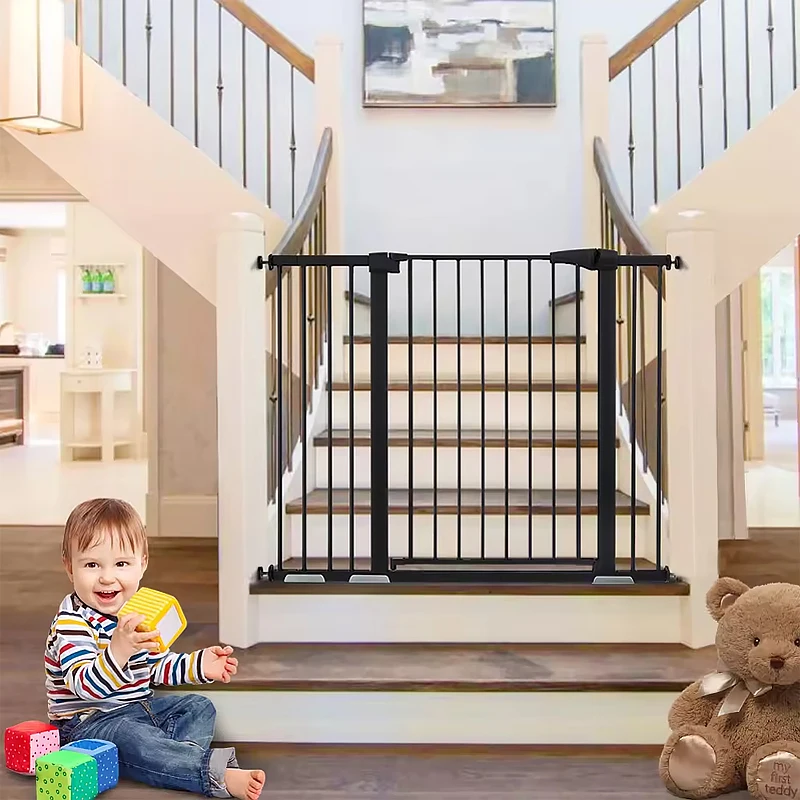 Wholesale Metal Baby Safety Gate Stair Baby Gate Child Safety Gate for Stairs Protection Children