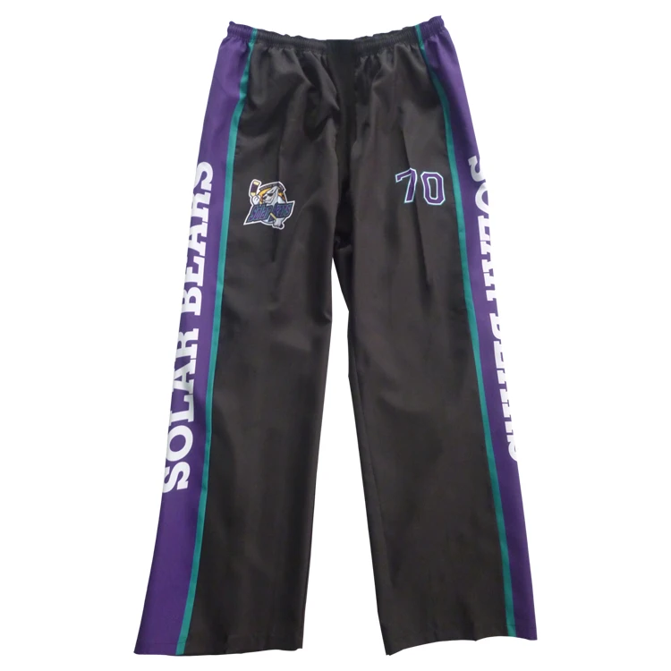 
Fully sublimation printing ice hockey pant shells with keens panels custom design logo on pants 