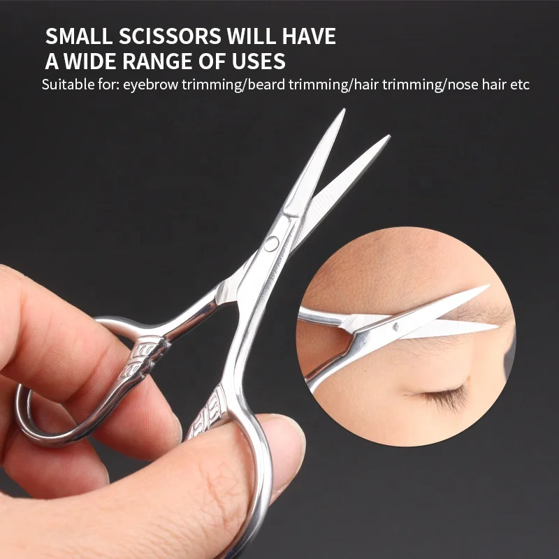 Amazon Sells Embossed Eyebrow Clippers Manicure Scissors With Stainless Steel Handle