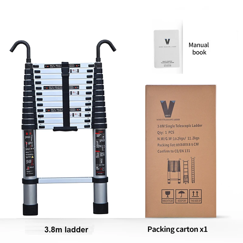 Складная выдвижная лестница, 3 м