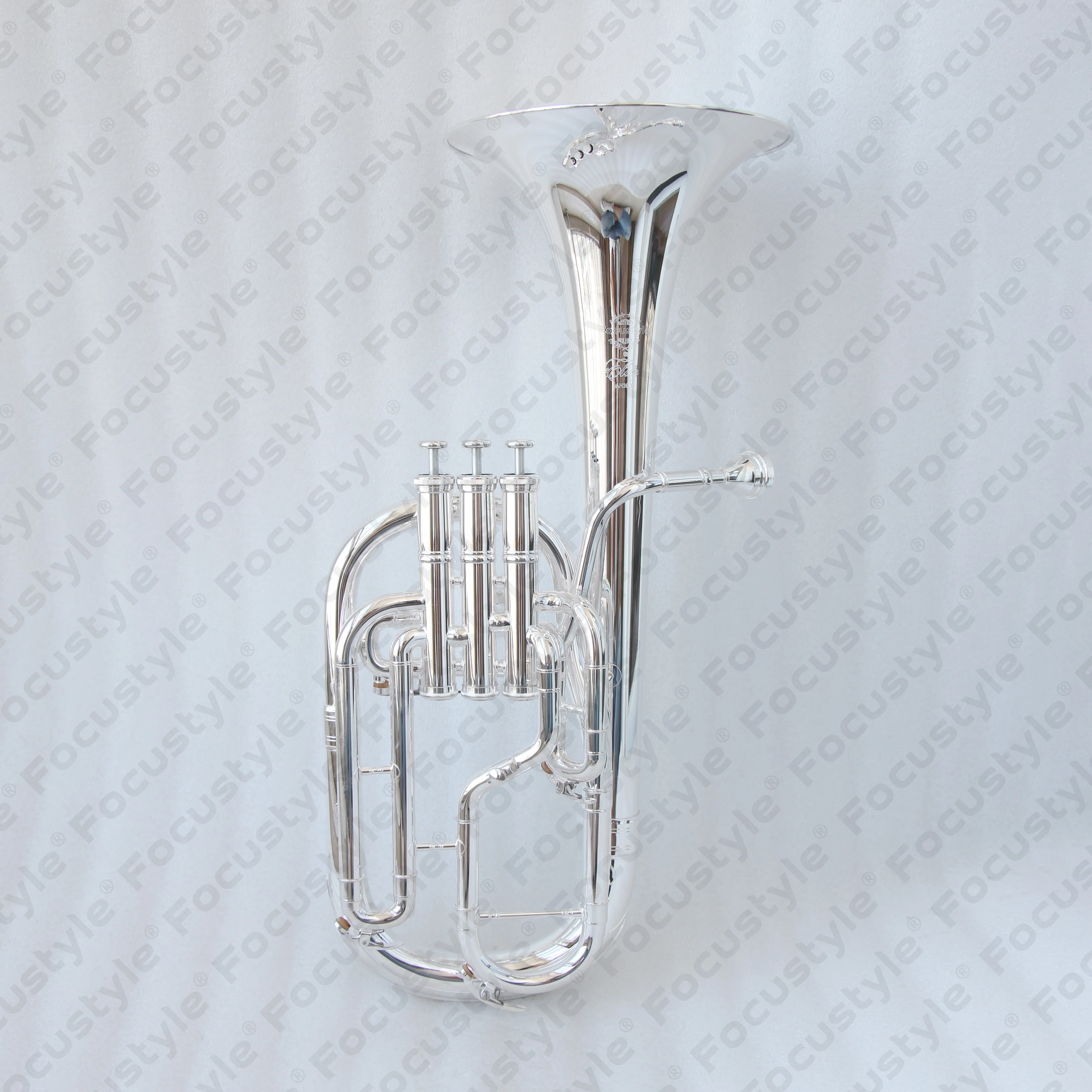 China Factory Good Quality Alto Horn High Grade Brass Musical Instruments Alto Horn Silver Plated Eb Alto Horn