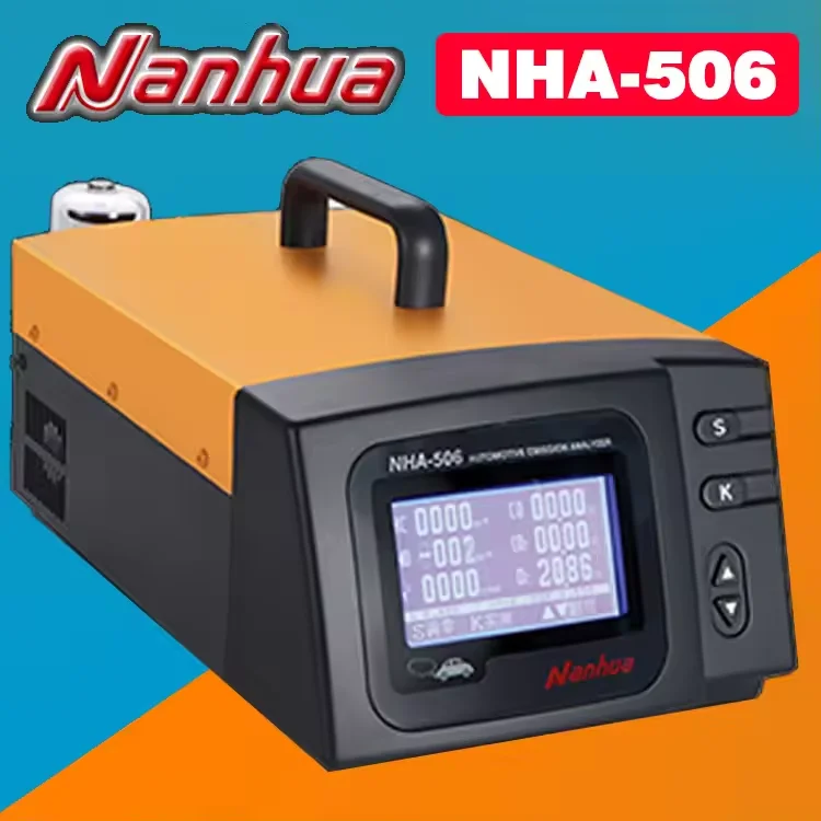 NHA-506 Автомобильный анализатор выхлопных газов обнаруживает HC CO CO2 O2 NO NHA506 автомобильный Грузовик Автобус калибровочный тестер NHA-506EN