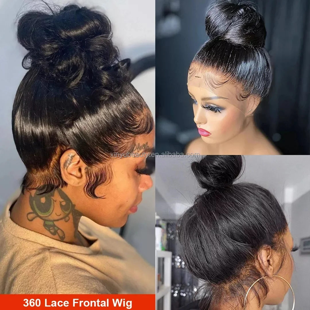 Cheap Peruvian Human Hair Lace Front Wigs For Black Women Natural Hair HD Lace Frontal Wig Vendors Full Lace Human Hair Wigs