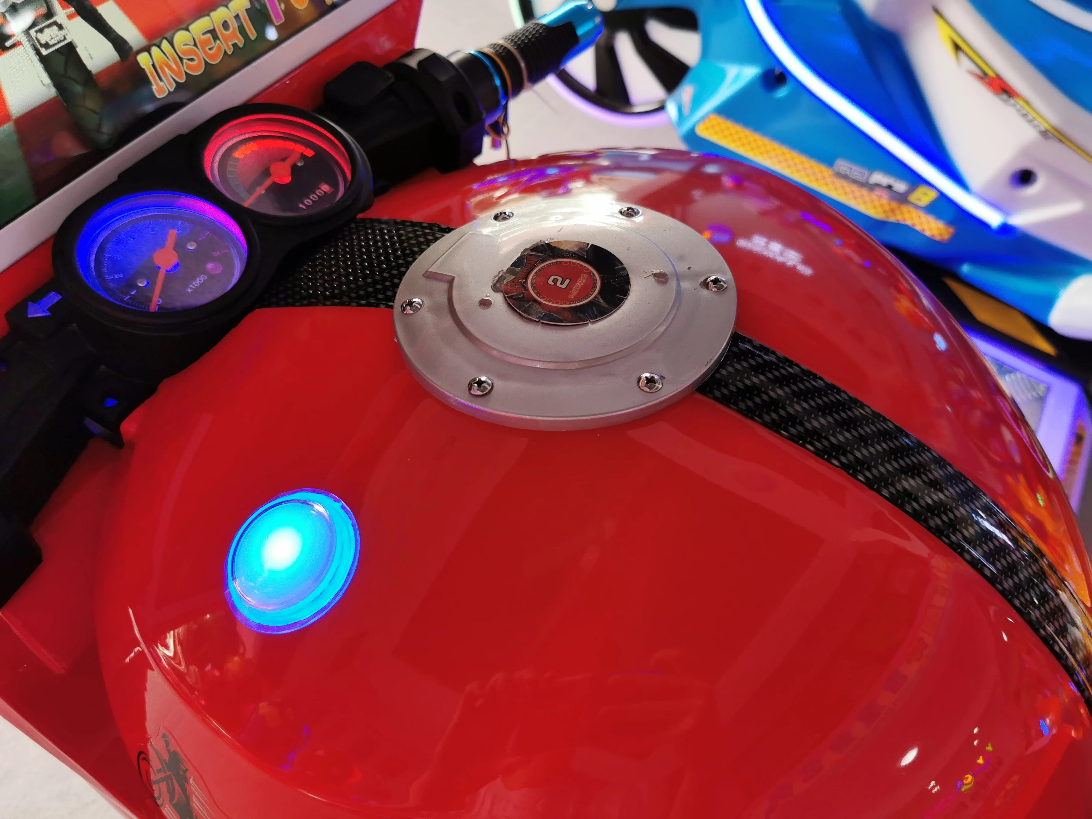 Riteng Kids Games Electronics Kiddie Ride With TV Game Outdoor Amusement Motor Bike Coin Operated Kiddie Rides Business For Sale