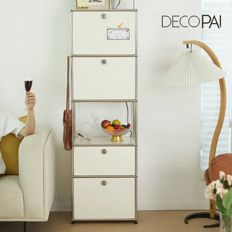 Living room hallway shoe shelves bedside cabinet steel lockable shoe cabinet Metal storage cabinet for hotel home villa