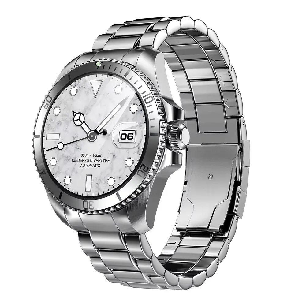 2024 New Fashion AMOLED Relojes smart watch R1 screen wireless charging IP68 waterproof smart watch compatible with smart band