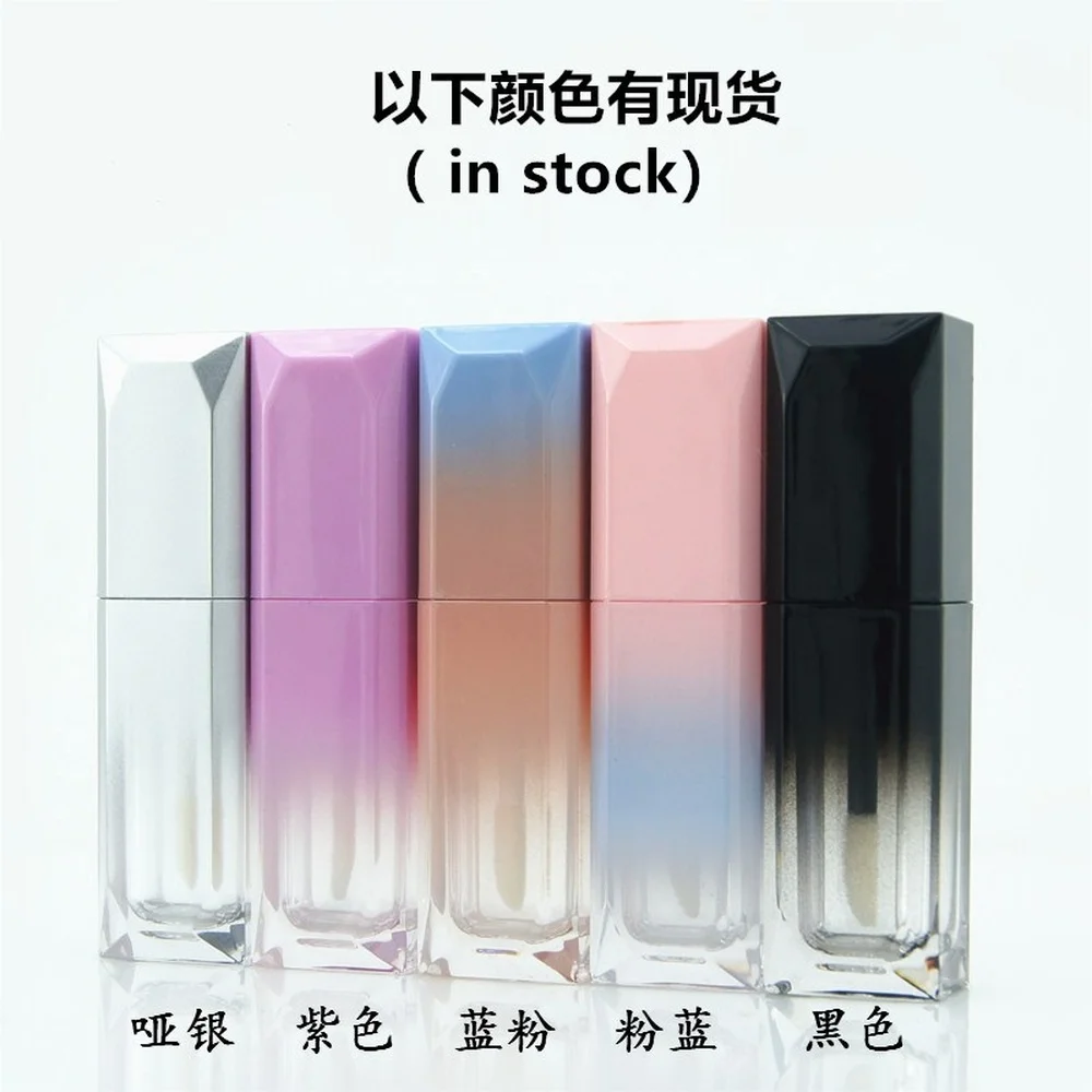 labial enamel tube multicolor gradient lip enamel tube lip glaze empty pipe lipstick